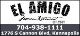El Amigo Mexican Restaurant Sponsorship Banner